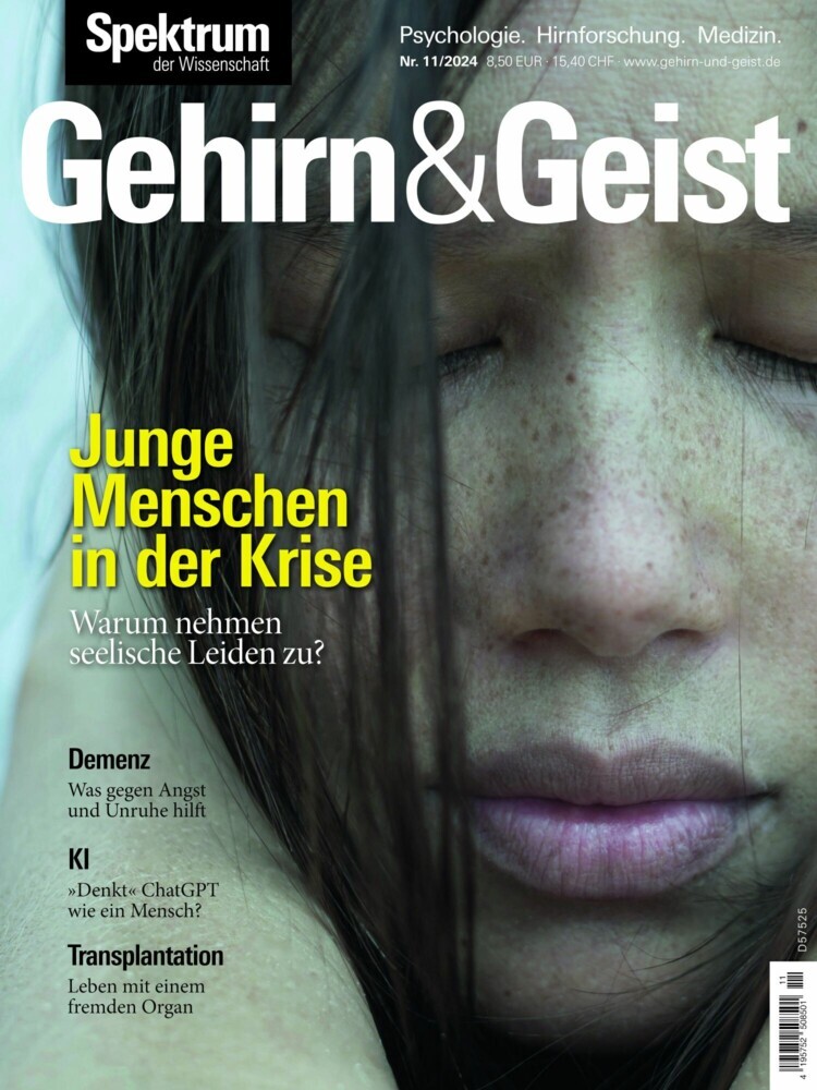 Gehirn&Geist 11/2024 Junge Menschen in der Krise main product photo