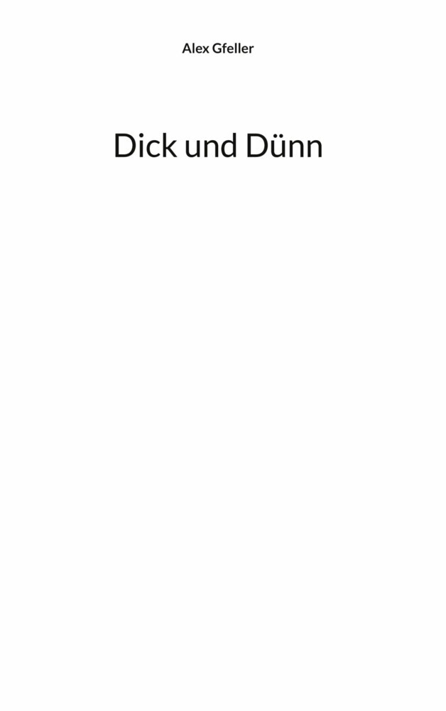 Dick und Dünn main product photo