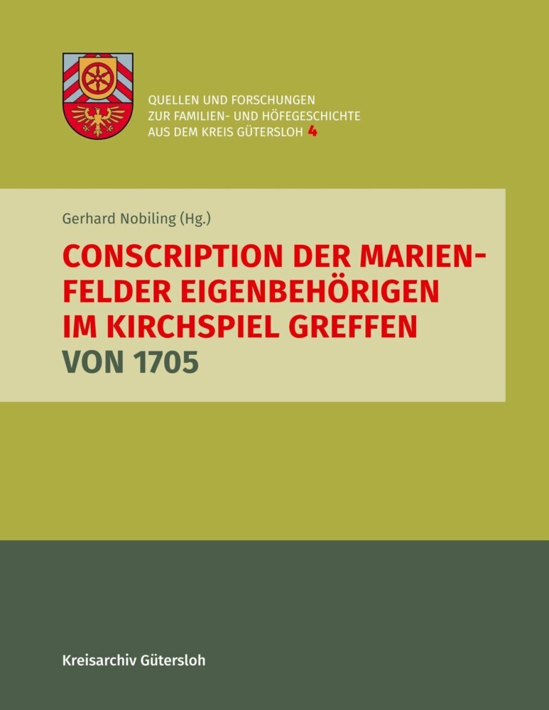 Conscription der Marienfelder Eigenbehörigen im Kirchspiel Greffen von 1705 main product photo