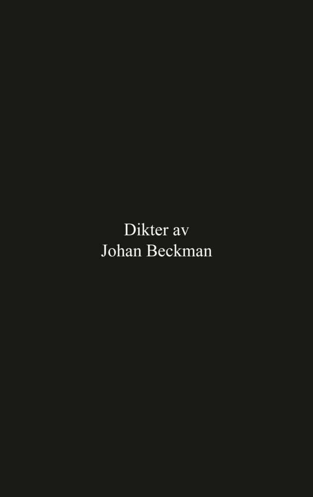 Dikter av Johan Beckman main product photo