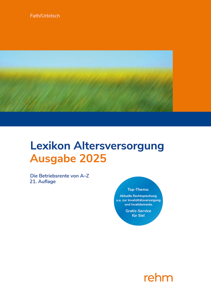 Lexikon Altersversorgung 2025 main product photo