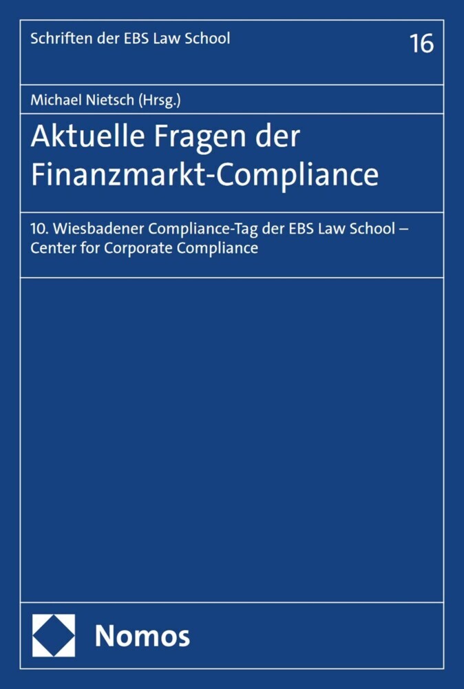 Aktuelle Fragen der Finanzmarkt-Compliance main product photo
