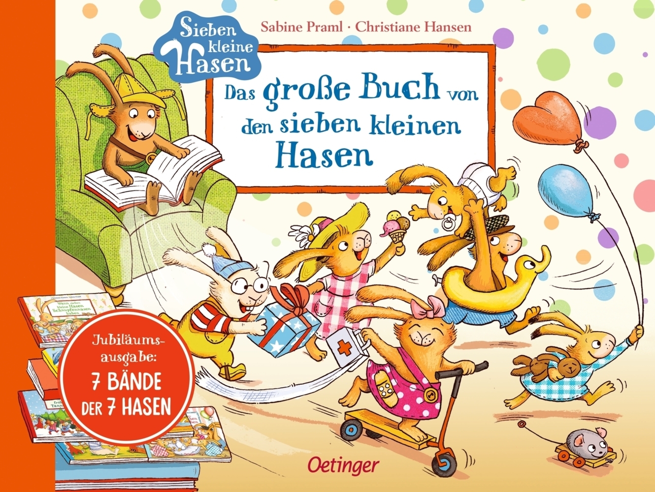 Das große Buch von den sieben kleinen Hasen main product photo