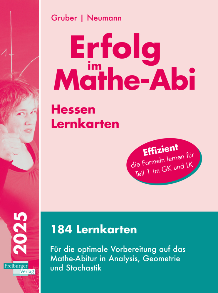 Erfolg im Mathe-Abi Lernkarten Hessen GK/LK main product photo