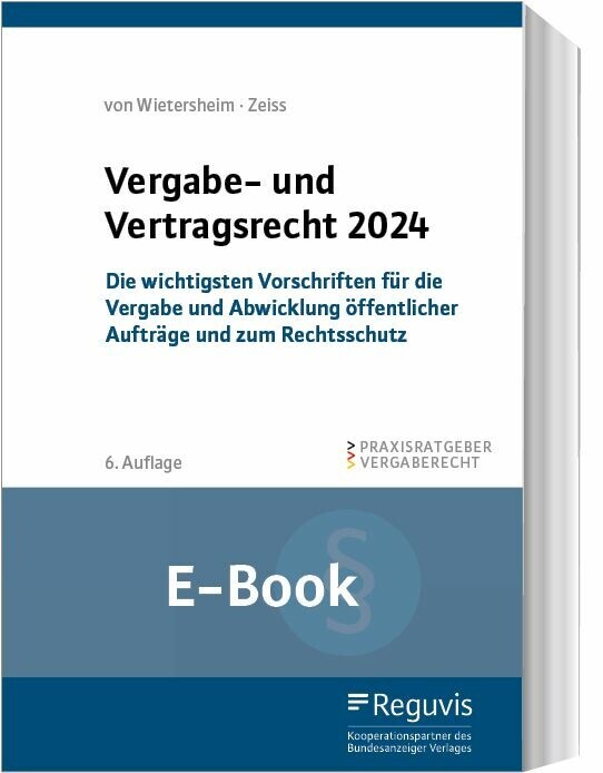Vergabe- und Vertragsrecht 2024 (E-Book) main product photo