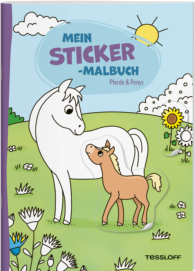 Mein Sticker-Malbuch. Pferde & Ponys main product photo