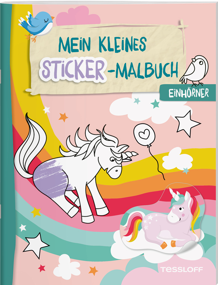 Mein kleines Sticker-Malbuch. Einhörner main product photo