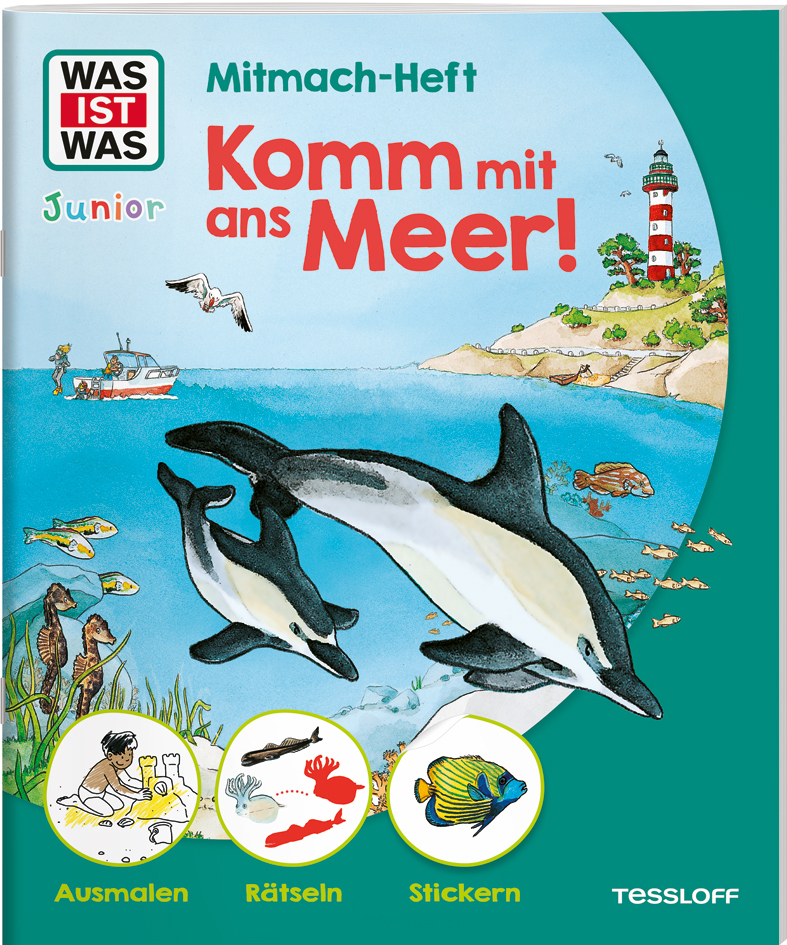 WAS IST WAS Junior Mitmach-Heft Komm mit ans Meer! main product photo