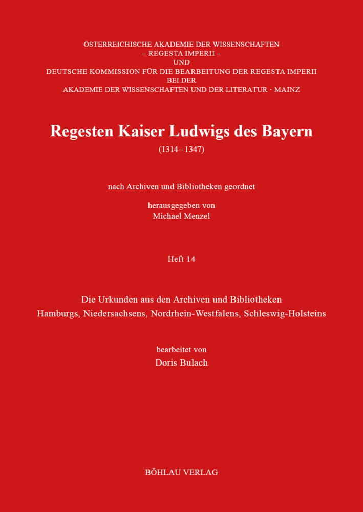 Regesten Kaiser Ludwigs des Bayern (1314-1347) main product photo