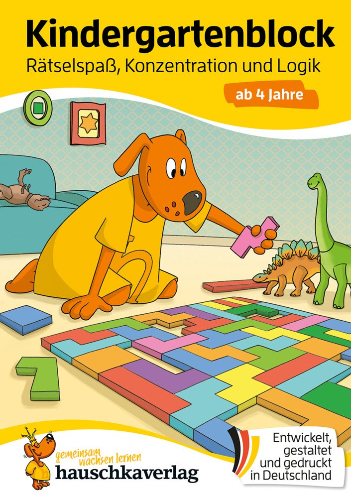 Kindergartenblock ab 4 Jahre - Rätsel-Spaß, Konzentration und Logik main product photo