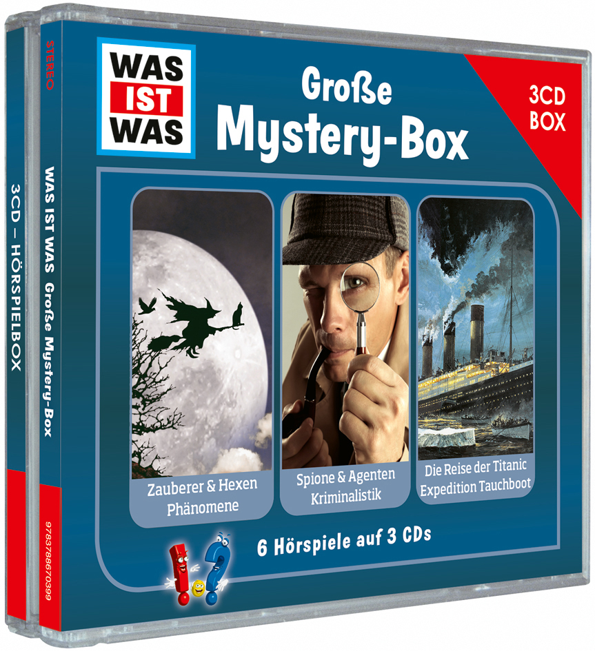 WAS IST WAS 3-CD Hörspielbox. Große Mystery-Box main product photo