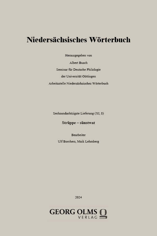 Niedersächsisches Wörterbuch main product photo