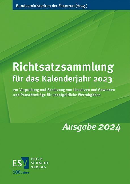 Richtsatzsammlung für das Kalenderjahr 2023 main product photo