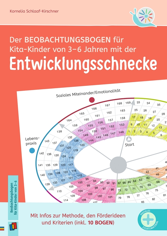 Der Beobachtungsbogen für Kita-Kinder von 3-6 Jahren mit der Entwicklungsschnecke main product photo