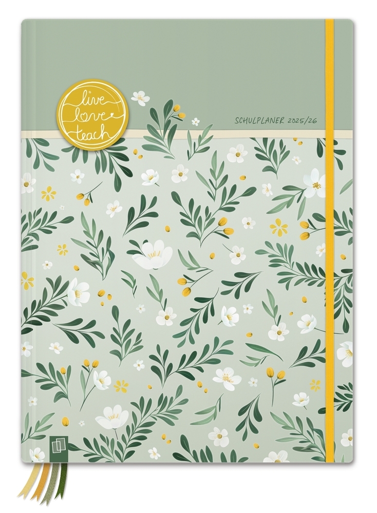 Mein Lehrerplaner A4+ - Hardcover - Lehrerkalender für das Schuljahr 2025/2026 - Sommerblüte main product photo