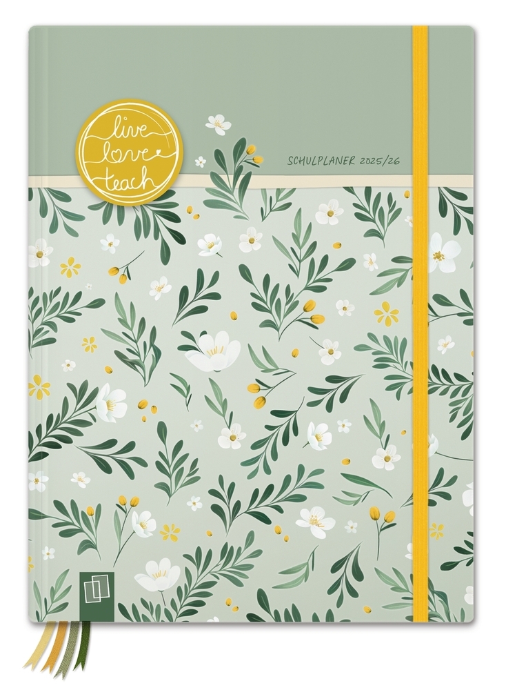 Mein Lehrerplaner A5+ - Hardcover - Lehrerkalender für das Schuljahr 2025/2026 - Sommerblüte main product photo