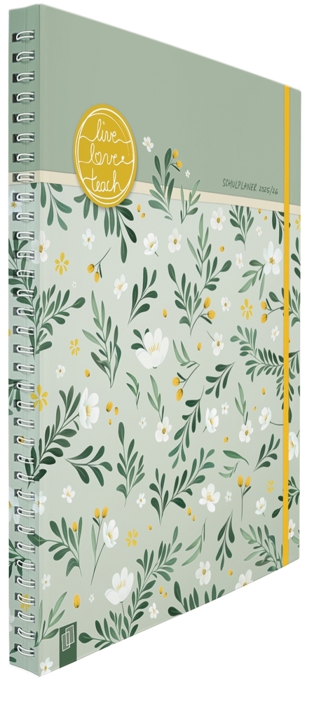 Mein Lehrerplaner A4+ - Ringbindung - Lehrerkalender für das Schuljahr 2025/2026 - Sommerblüte main product photo