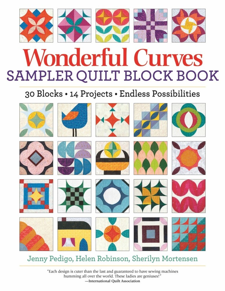 Wonderful Curves Sampler Quilt Block Book main product photo