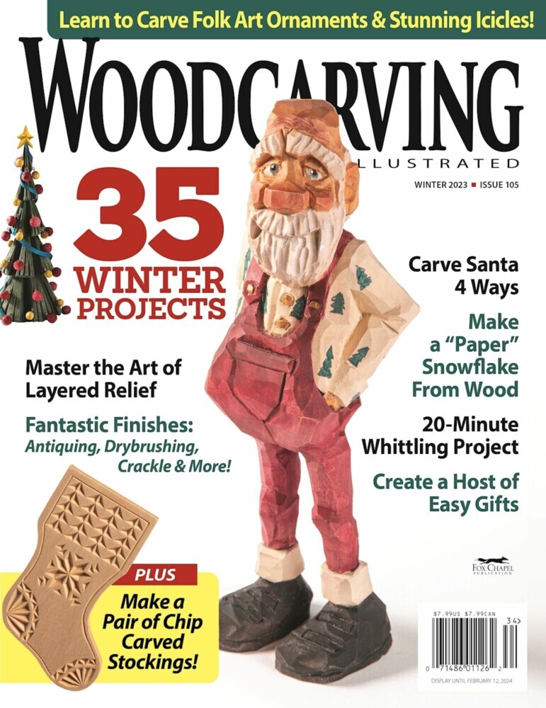 Woodcarving Illustrated Issue 105 Winter 2023 main product photo
