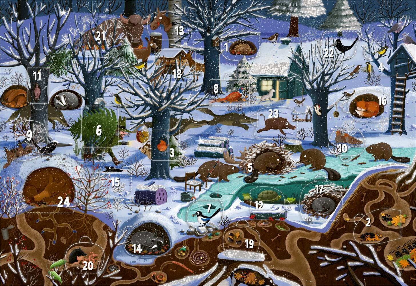 Adventskalender - Winter im Wald | Wandkalender main product photo