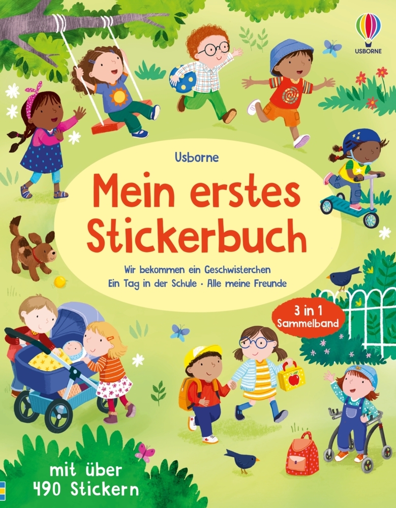 Mein erstes Stickerbuch: Wir bekommen ein Geschwisterchen, Ein Tag in der Schule, Alle meine Freunde main product photo