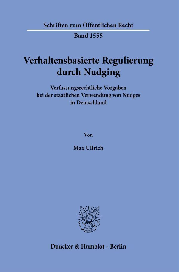 Verhaltensbasierte Regulierung durch Nudging main product photo