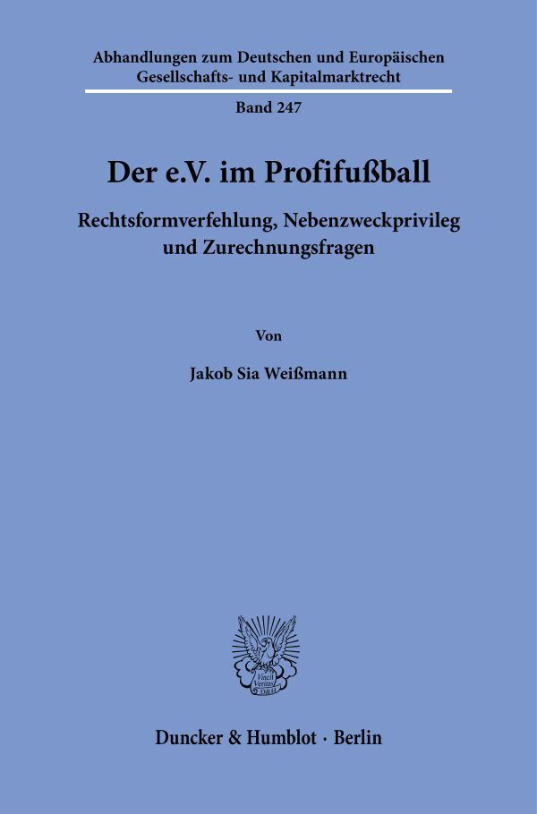 Der e.V. im Profifußball main product photo
