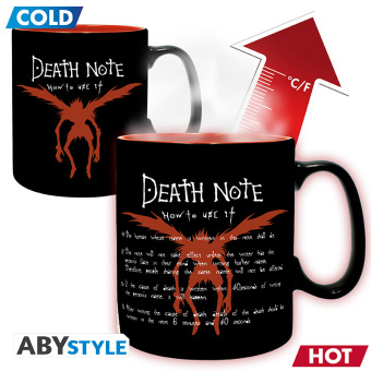 DEATH NOTE - Mug Heat Change - L & Light