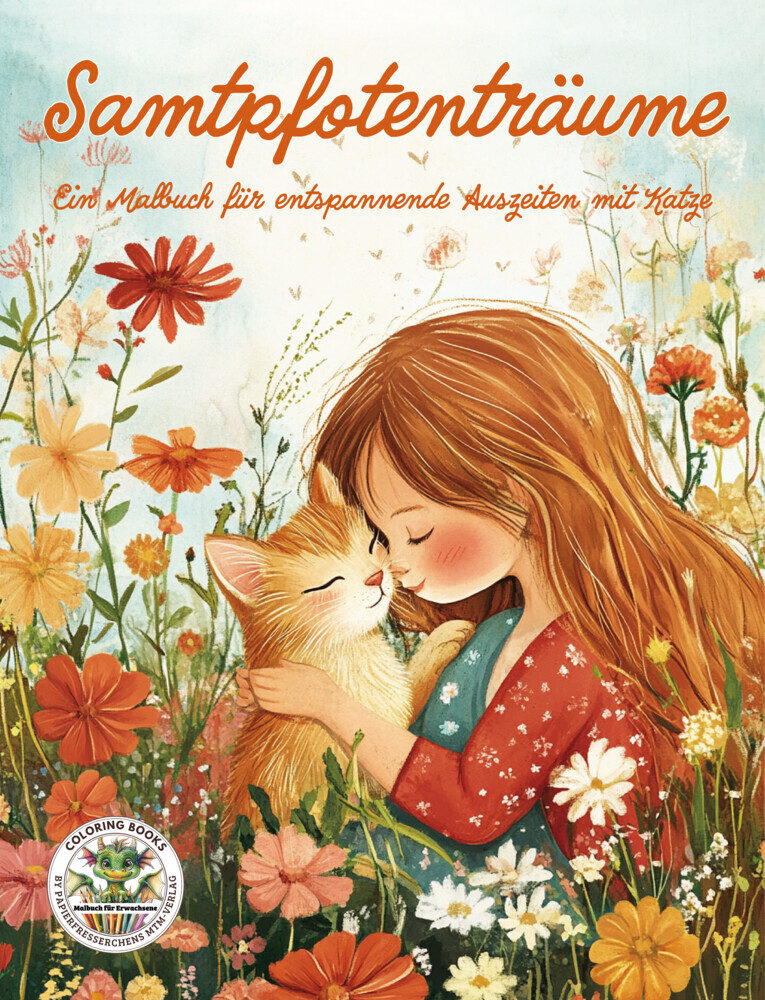 Samtpfotenträume - Ein Malbuch für entspannende Auszeiten mit Katze main product photo