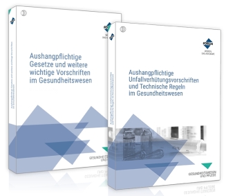 Das Aushangpflichten-Paket für das Gesundheitswesen, 2 Teile