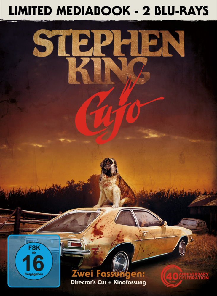 Stephen King's Cujo (Director's Cut + Kinofassung), 2 Blu-ray (Limited Mediabook Cover F) main product photo