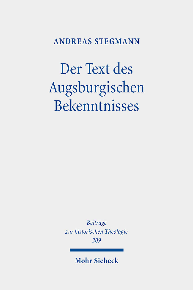Der Text des Augsburgischen Bekenntnisses main product photo