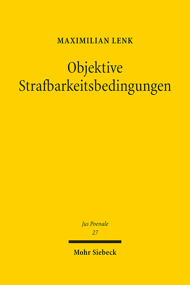 Objektive Strafbarkeitsbedingungen main product photo