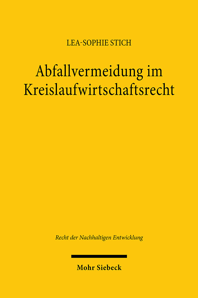 Abfallvermeidung im Kreislaufwirtschaftsrecht main product photo