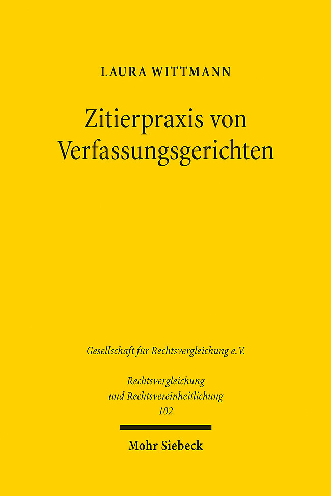 Zitierpraxis von Verfassungsgerichten main product photo