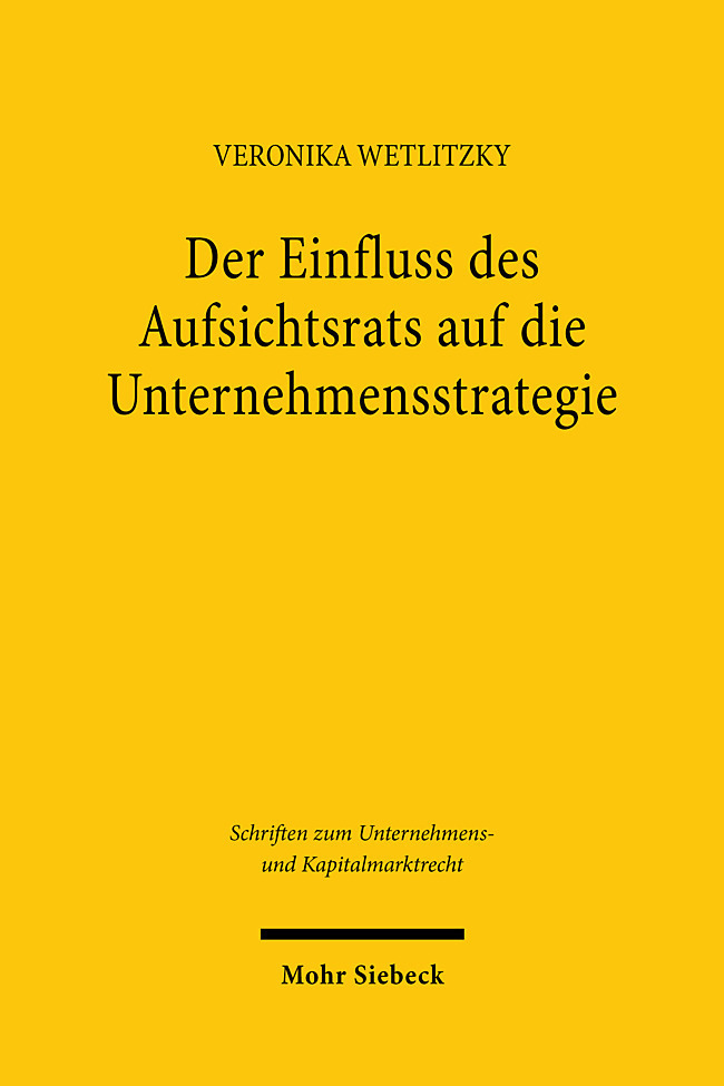 Der Einfluss des Aufsichtsrats auf die Unternehmensstrategie main product photo