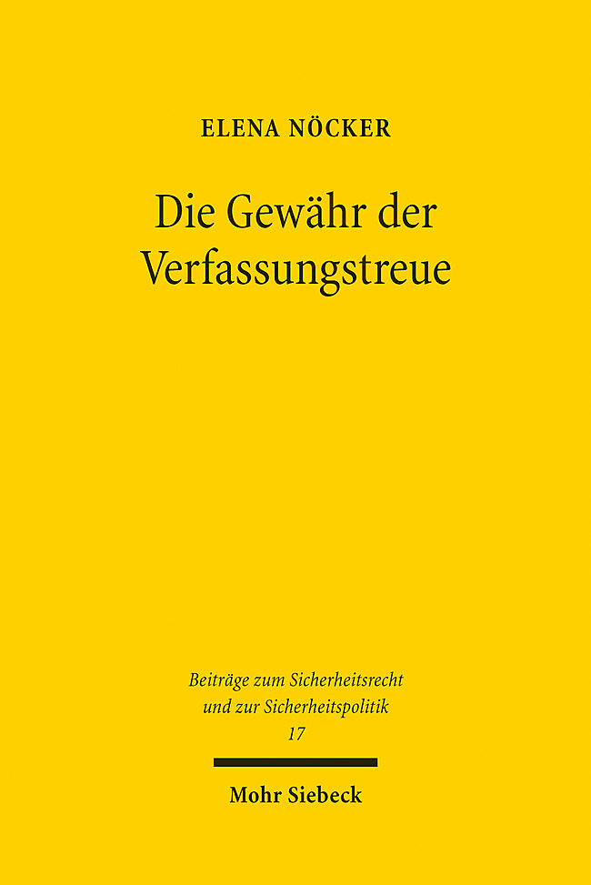 Die Gewähr der Verfassungstreue main product photo