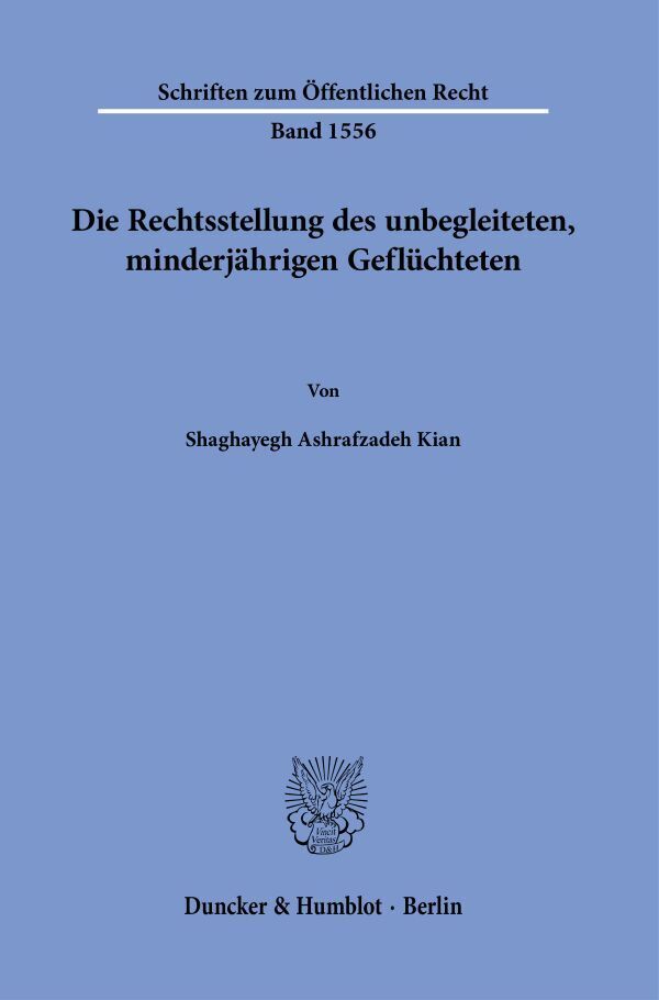 Die Rechtsstellung des unbegleiteten, minderjährigen Geflüchteten main product photo