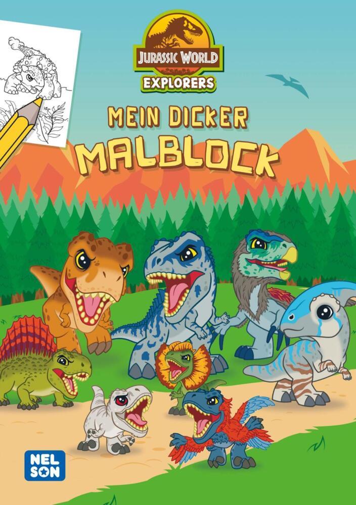 Jurassic World Explorers: Mein dicker Malblock main product photo