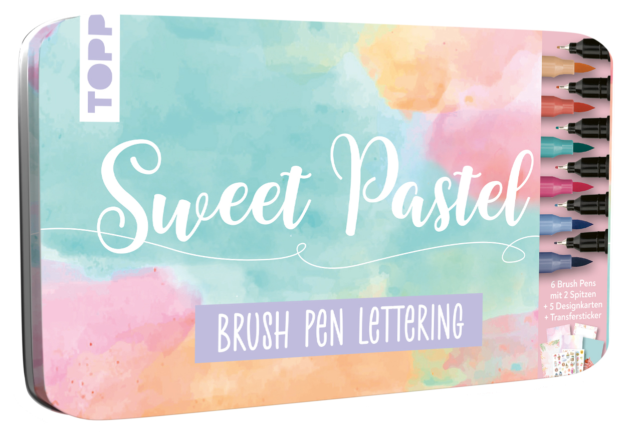Brush Pen Lettering Designdose Sweet Pastel main product photo