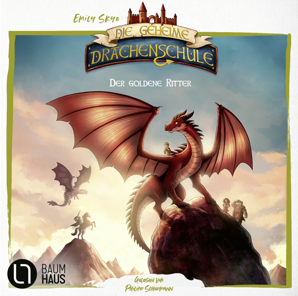 Die geheime Drachenschule - Der goldene Ritter, 2 Audio-CD main product photo