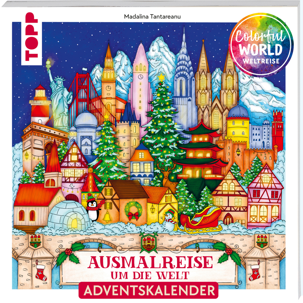 Colorful Christmas Weltreise - Weihnachtliche Ausmalreise um die Welt main product photo
