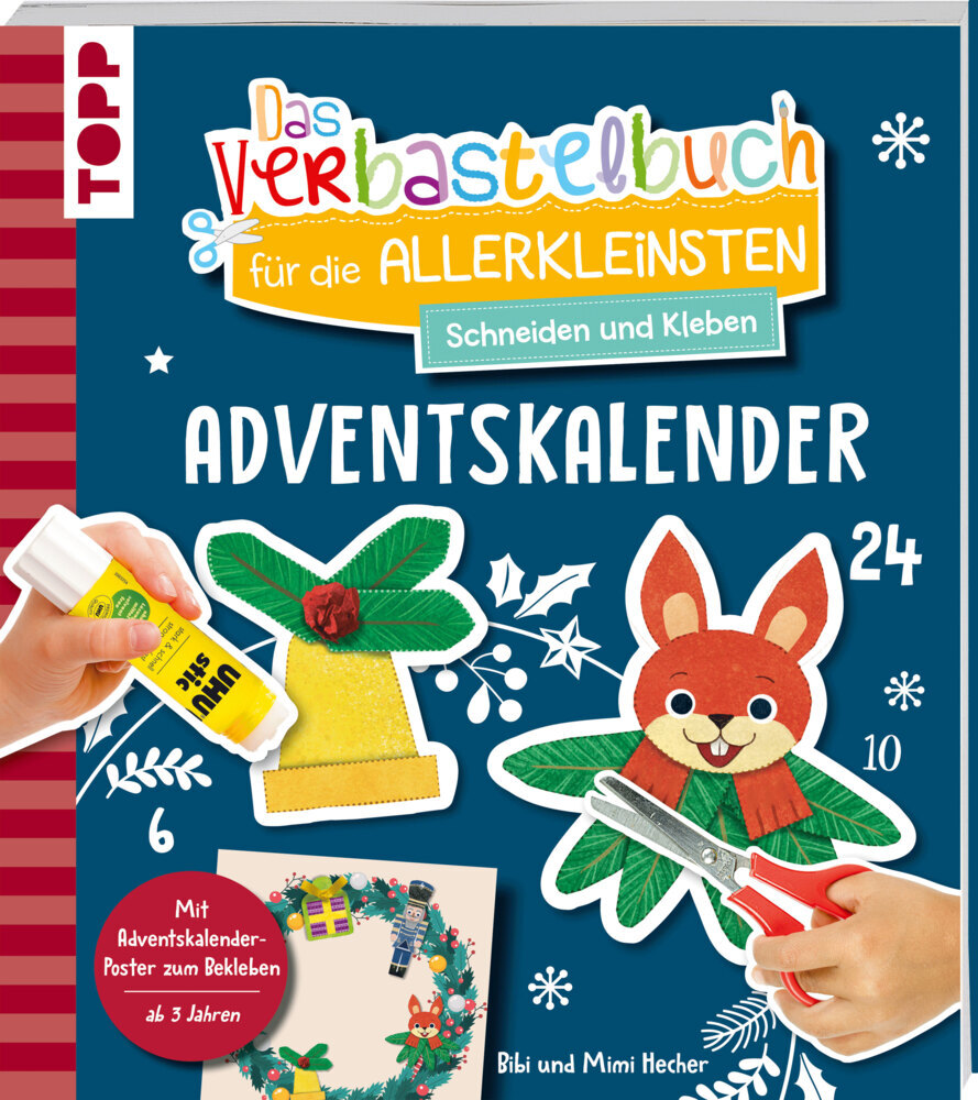 Das Adventskalender-Verbastelbuch für die Allerkleinsten. Schneiden und Kleben. Türkranz main product photo