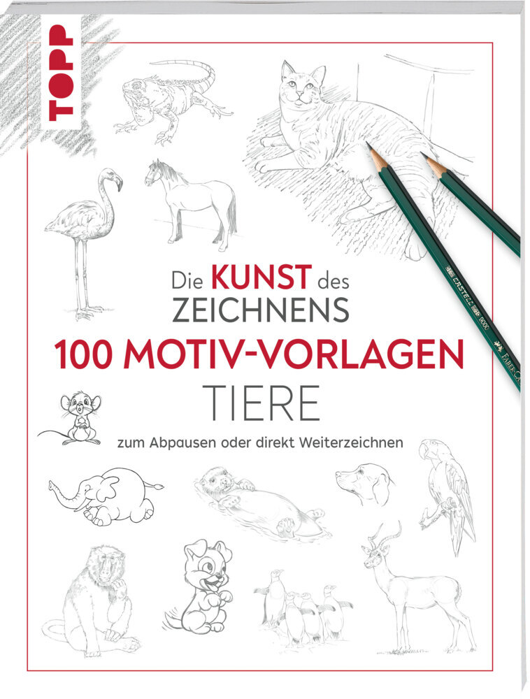 Kunst des Zeichnens 100 Motiv-Vorlagen Tiere main product photo