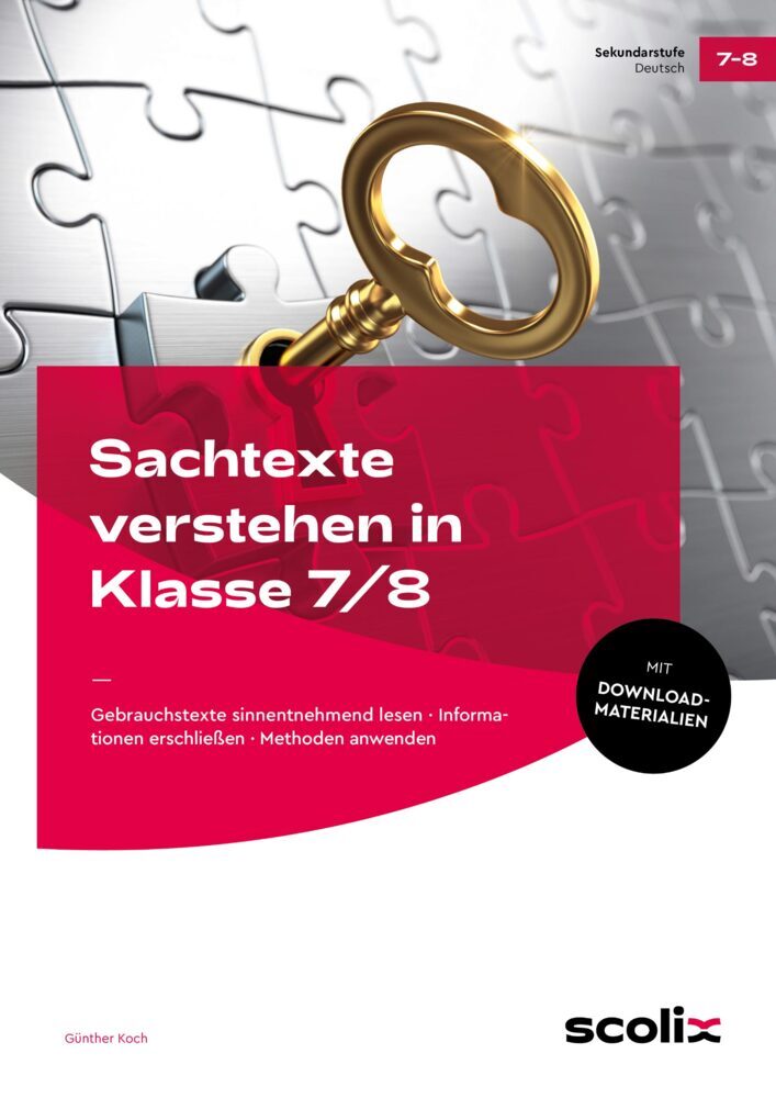 Sachtexte verstehen in Klasse 7/8 main product photo
