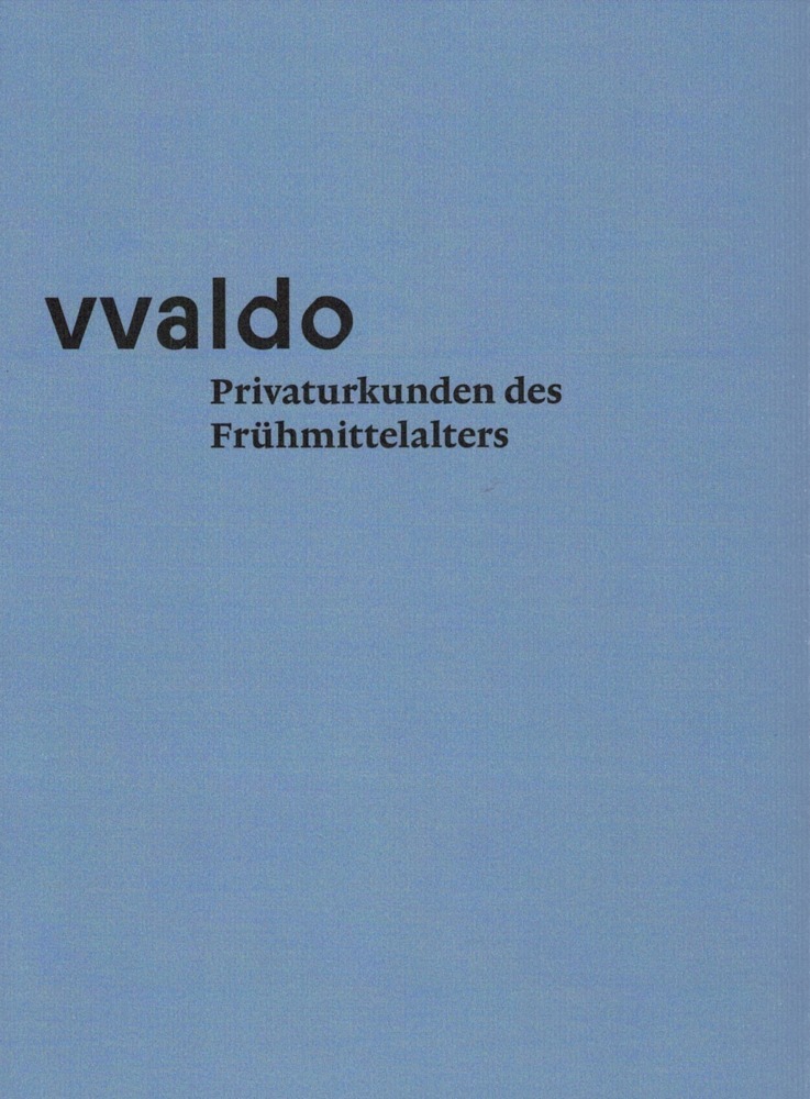 vvaldo - Privaturkunden des Frühmittelalters main product photo