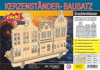 Grachtenhäuser Kerzenständer-Bausatz