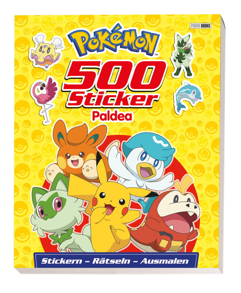 Pokémon: 500 Sticker Paldea - Stickern - Rätseln - Ausmalen main product photo