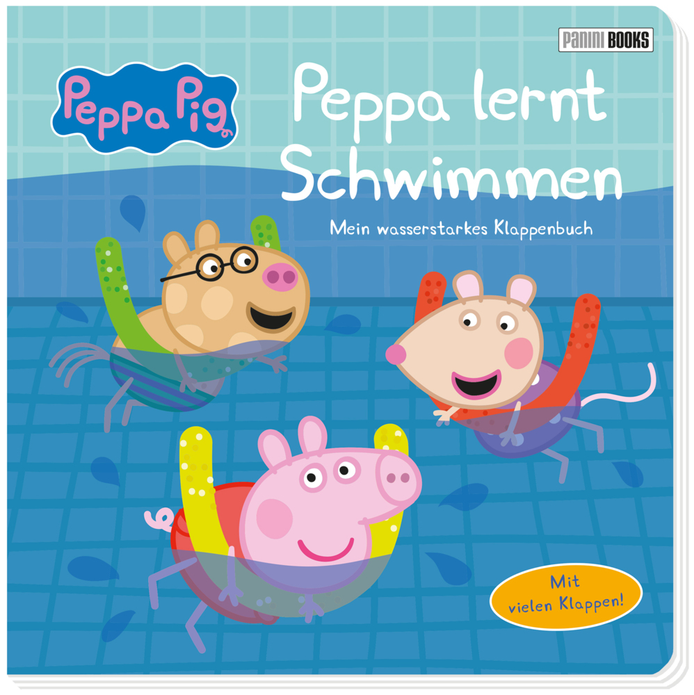 Peppa Pig: Peppa lernt Schwimmen - Mein wasserstarkes Klappenbuch main product photo