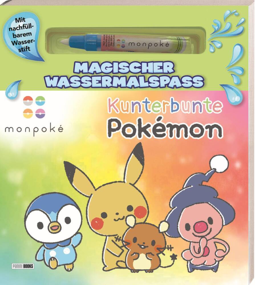 monpoké: Magischer Wassermalspaß - Kunterbunte Pokémon main product photo